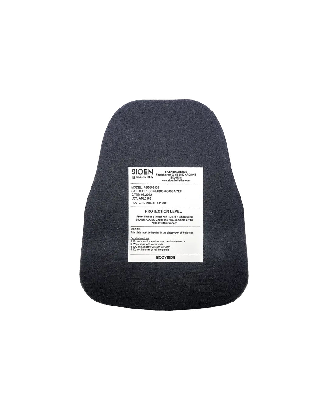 Plaques Balistique Profil Discret nij3+ SIOEN