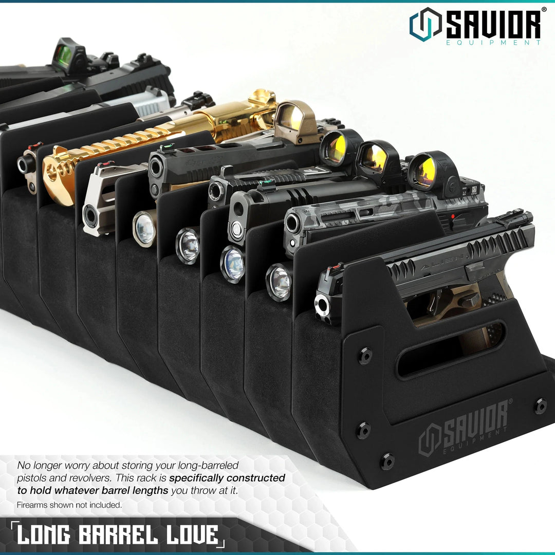 12-SLOT PISTOL RACK SAVIOR EQUIPEMENT