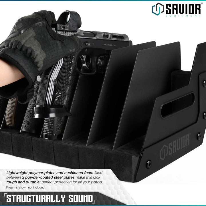 12-SLOT PISTOL RACK SAVIOR EQUIPEMENT