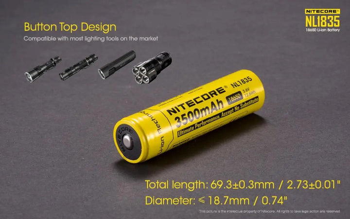 Batterie Nitecore NL1835 Nitecore