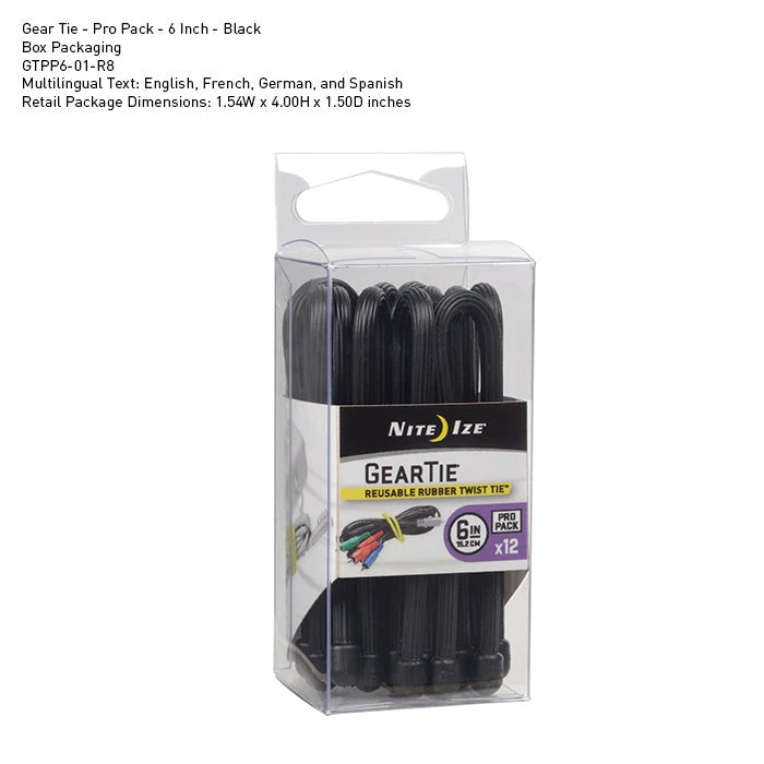 Gear Tie® Reusable Rubber Twist Tie™ Niteize