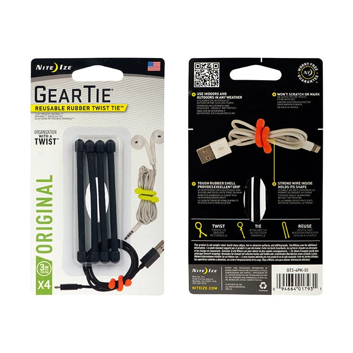 Gear Tie® Reusable Rubber Twist Tie™ Niteize