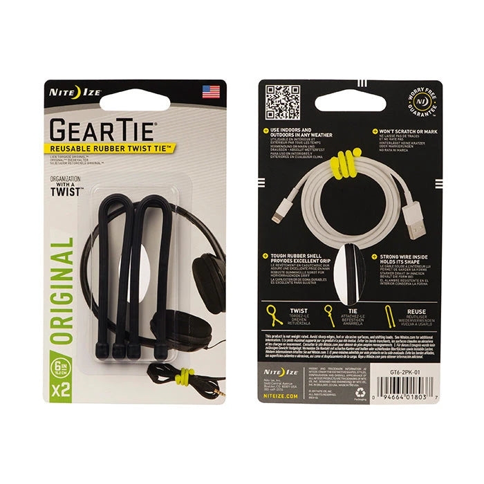 Gear Tie® Reusable Rubber Twist Tie™ Niteize