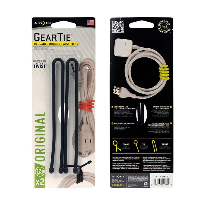 Gear Tie® Reusable Rubber Twist Tie™ Niteize