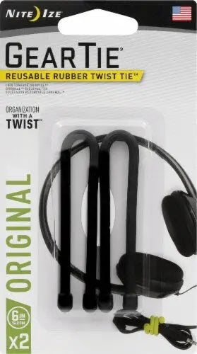 Gear Tie® Twist Tie™ Réutilisable et étanche à l'infinie. Niteize