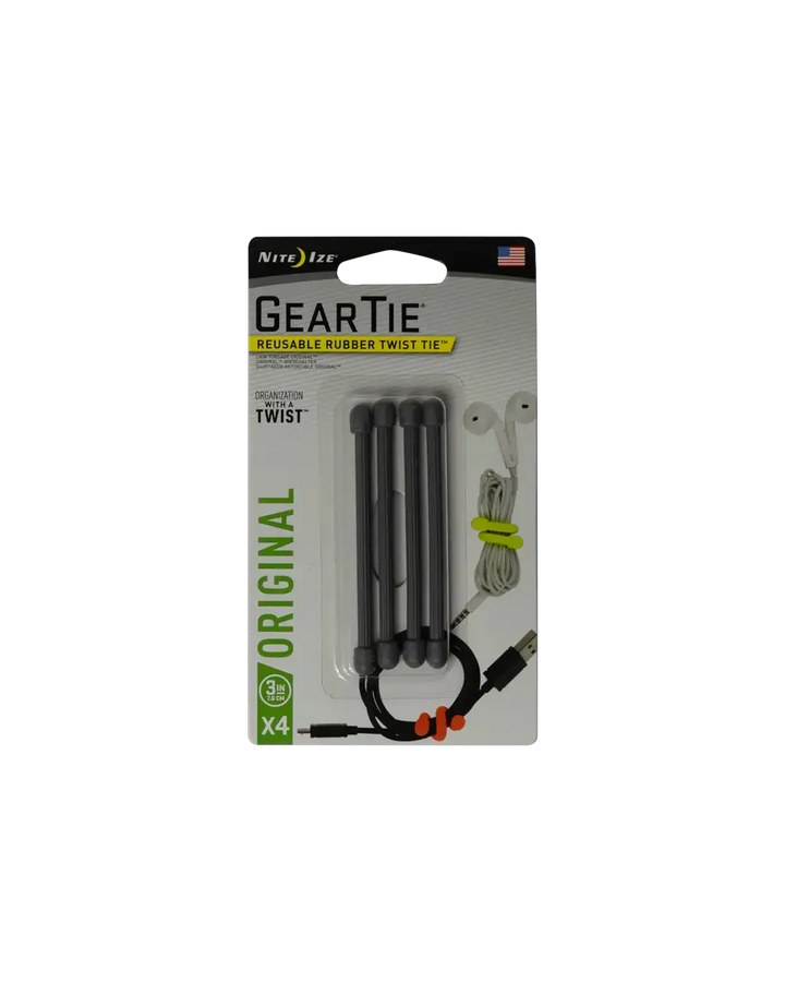 Gear Tie® Twist Tie™ Réutilisable et étanche à l'infinie. Niteize