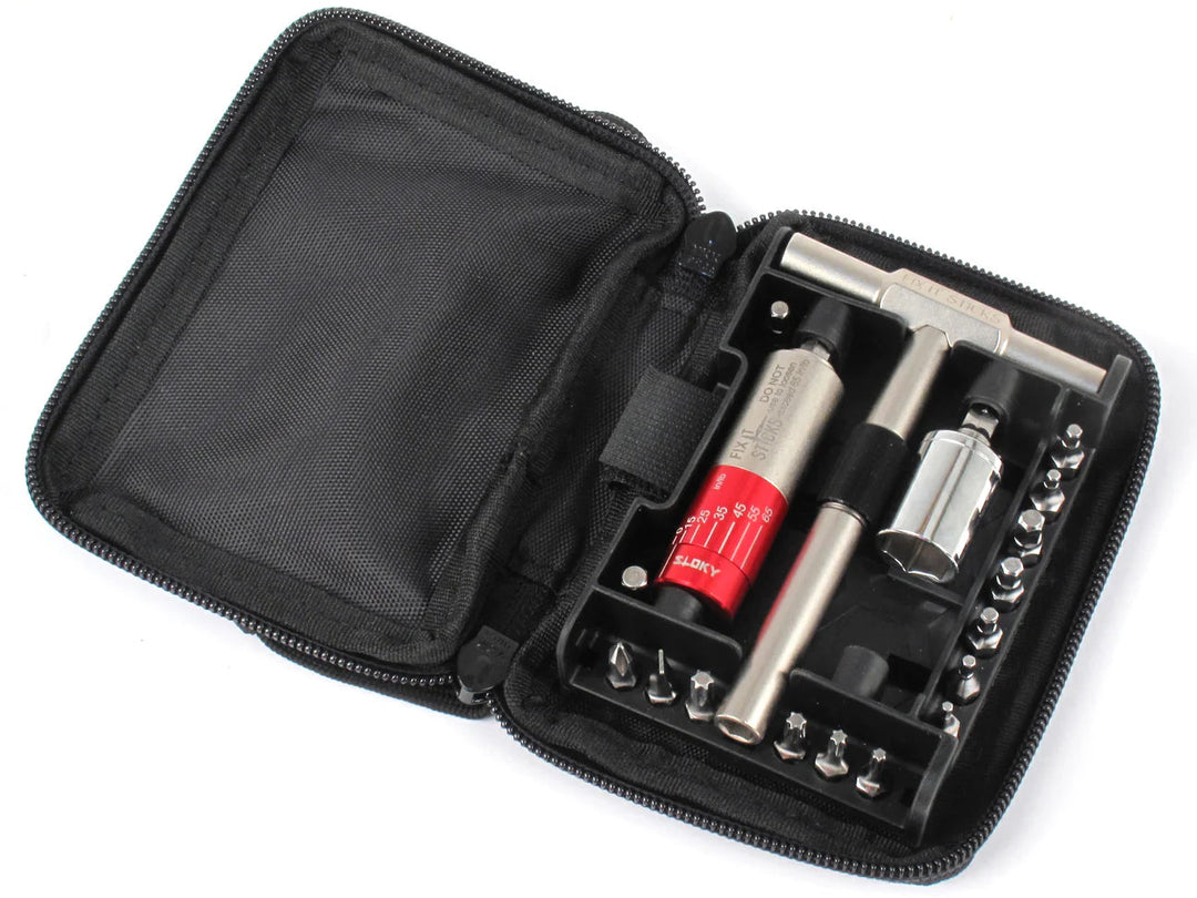 RIFLE AND OPTICS TOOLKIT WITH ALL-IN-ONE TORQUE DRIVER FIX IT STICKS