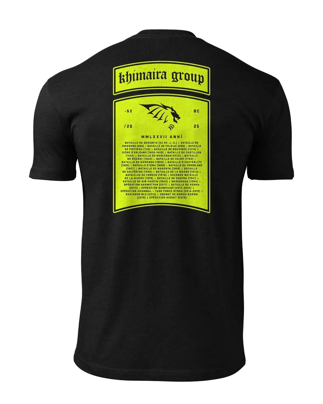 T-shirt édition limitée 14 juillet 2025 - INSIGNIA Khimaira Strategy Tactics